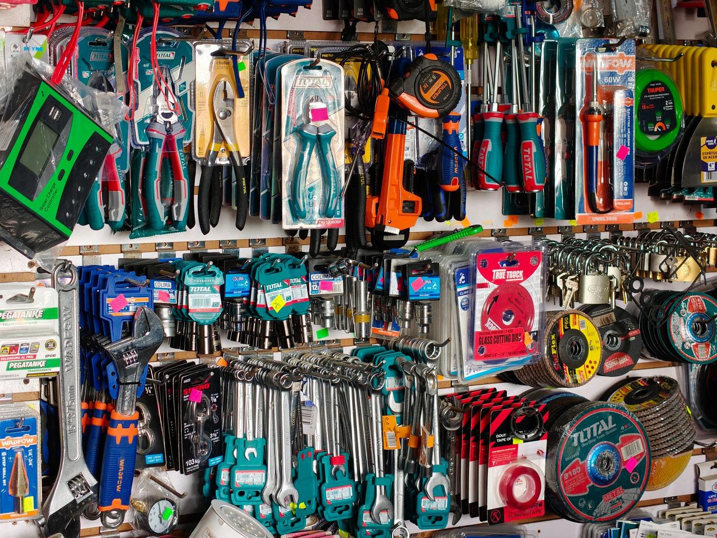 Tool shop interior